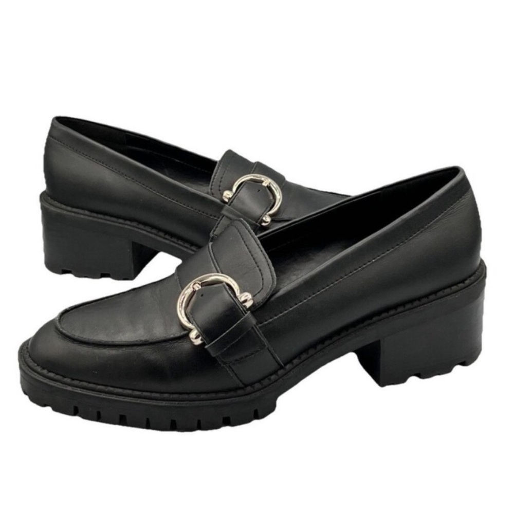 MARC FISHER Dancy 2 Chunky Lug Sole Bridle Bit Loafers